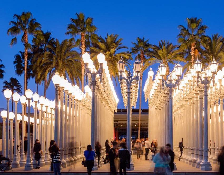 Urban Light at LACMA, minutes from Carthay Circle