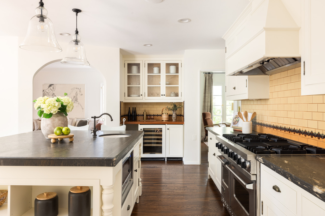 A kitchen in a home in Los Angeles, CA