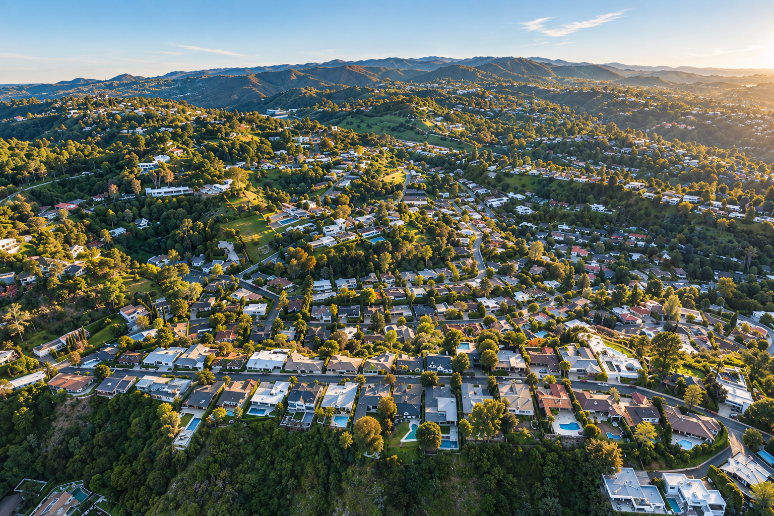 Aerial view of Beverly Hills Post Office